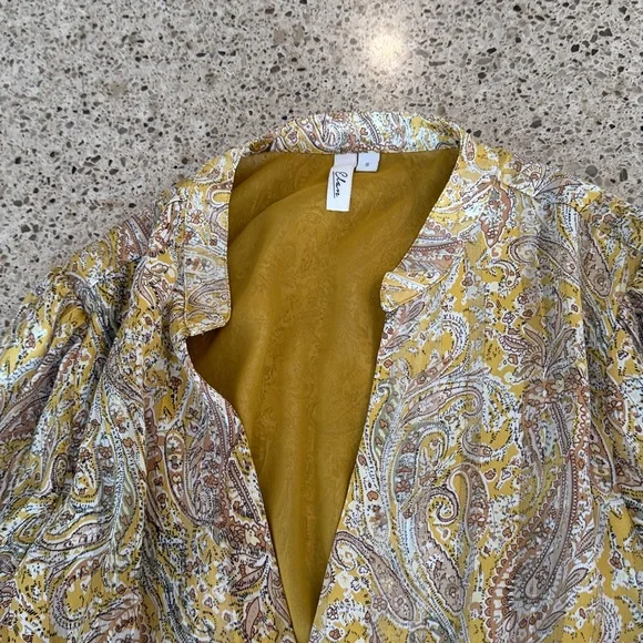 Elan Paisley Print Long Sleeve Dress - Picture 2 of 6